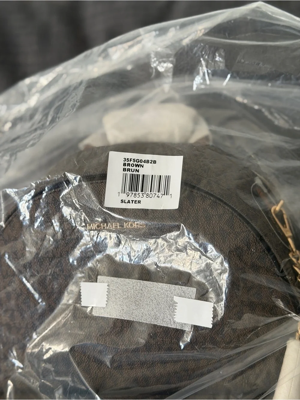 Michael Kors Brown Monogram Backpack